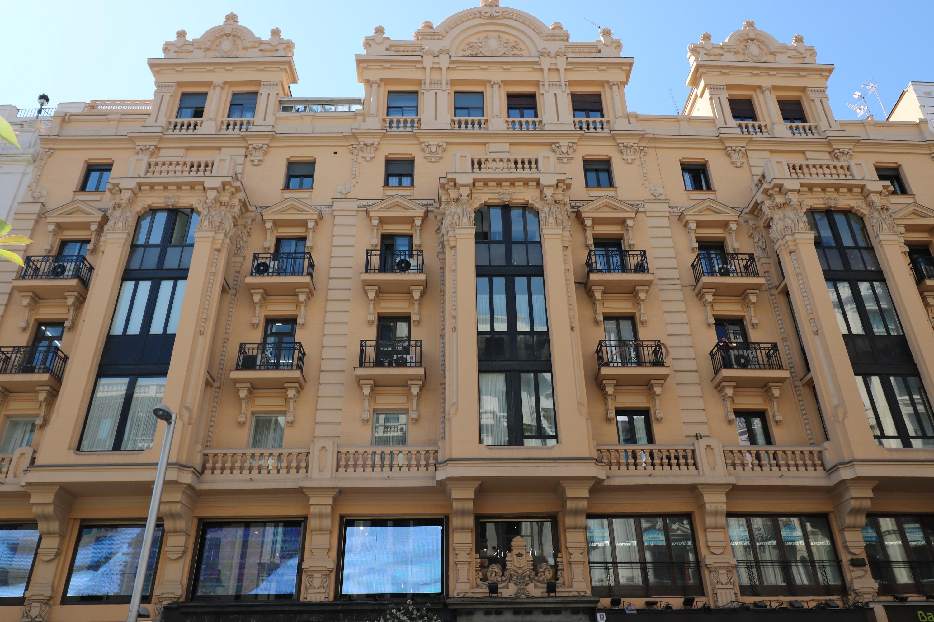 Hostal Hispano - Argentino Gran Via Madrid Dış mekan fotoğraf